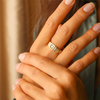 Anel em Ouro 19kl com Diamantes (T20)