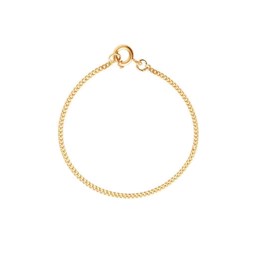 Pulseira Malha Barbela em Ouro 19kl (13cm)