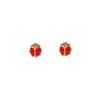 Brincos em Ouro 19.2kl Joaninhas (0.5cm)