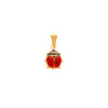 Medalha Joaninha em Ouro 19kl com Esmalte Vidrado (0.9cm)