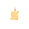 Medalha Papiro em Ouro 19kl - ideal para gravar (1.9cm)