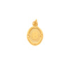 Medalha Oval em Ouro 19kl com Letra B (1.8cm)