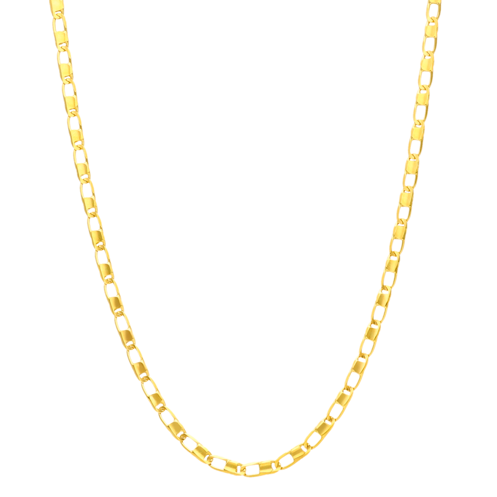 Fio Malha Piastrine em Ouro 19kl (44cm)