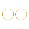Argolas Grandes Raiadas em Ouro 19kl (4.8cm)