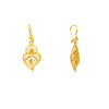 Brincos Coração de Viana em Ouro 19kl (2.6cm)