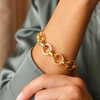 Pulseira Marquesa em Ouro 19kl com Elos Redondos (19cm)