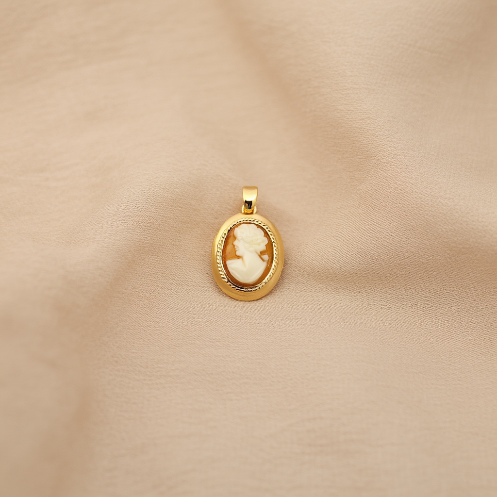 Medalha Camafeu em Ouro 19kl (1.8cm)