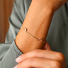 Pulseira Malha Elos Love em Ouro 19kl com Golfinhos (13.5cm)