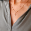 Crucifixo em Ouro 19kl com Efeito Corrente (1.7cm)