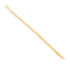 Pulseira Trabalhada em Ouro 19kl com Flores e Chapas (18,5cm)