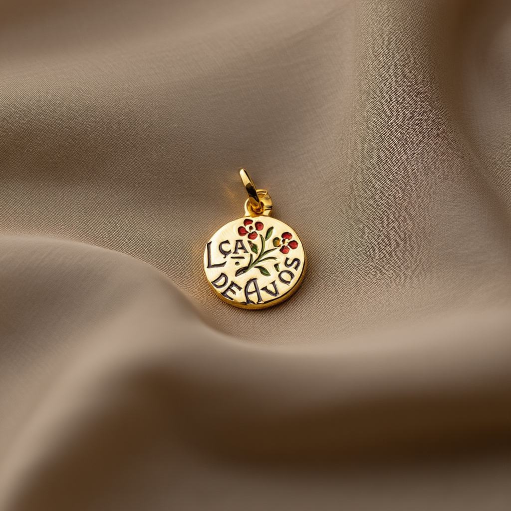 Medalla "Lana de los Abuelos" en Oro de 19k (1,6 cm)