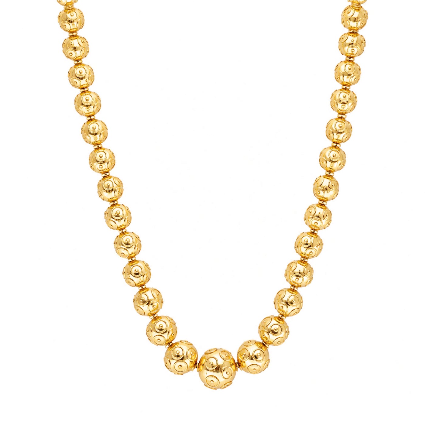 Colar Contas de Viana em Ouro de 19kl (45cm)