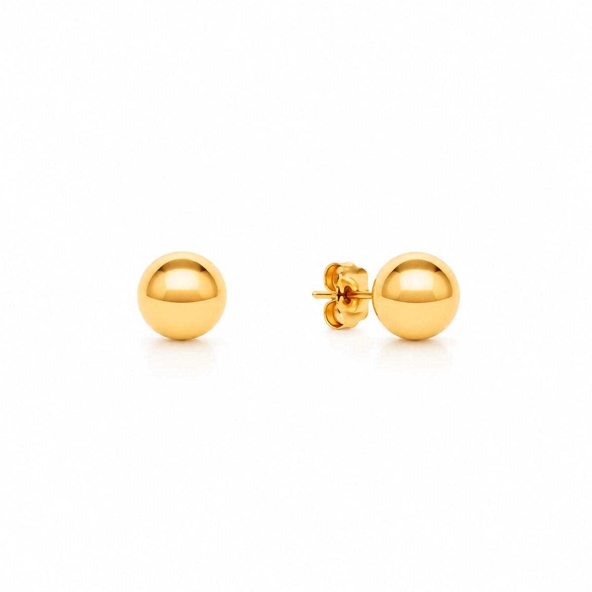 Brincos Bola em Ouro 19kl (0.83cm)