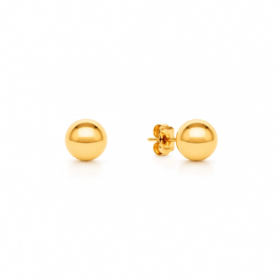Brincos Bola em Ouro 19kl (0.83cm)