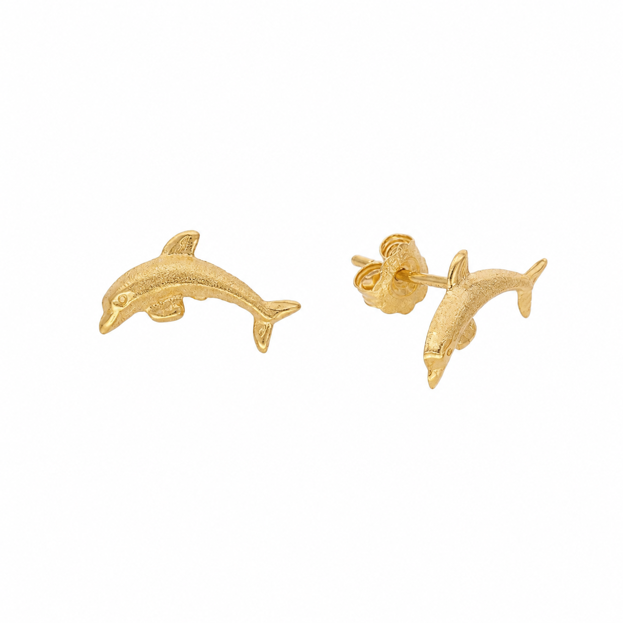 Brincos Golfinho em Ouro 19kl