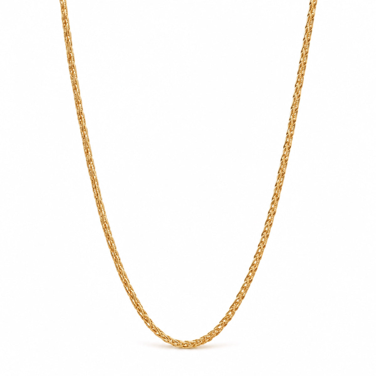 Fio Malha Entrançada em Ouro 19kl (45 cm)
