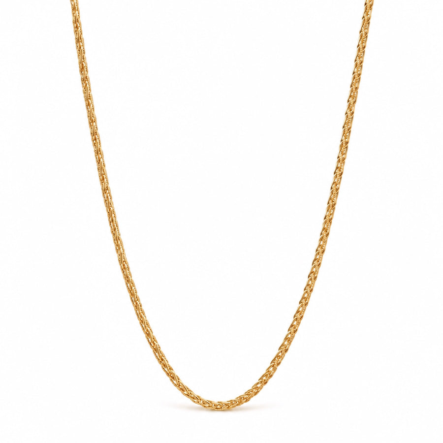 Fio Malha Entrançada em Ouro 19kl (45 cm)