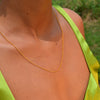 Este fio de ouro é a escolha perfeita para quem procura uma joia elegante e versátil. A sua malha barbela fina apresenta um padrão simples e minimalista que lhe confere uma aparência sofisticada e detalhada. O facto de ser produzido ouro de 19,2 quilates confere-lhe, ainda, para além do brilho e cor dourada, uma alta durabilidade, sendo, por isso, uma joia que não pode mesmo faltar no seu guarda-joias. 