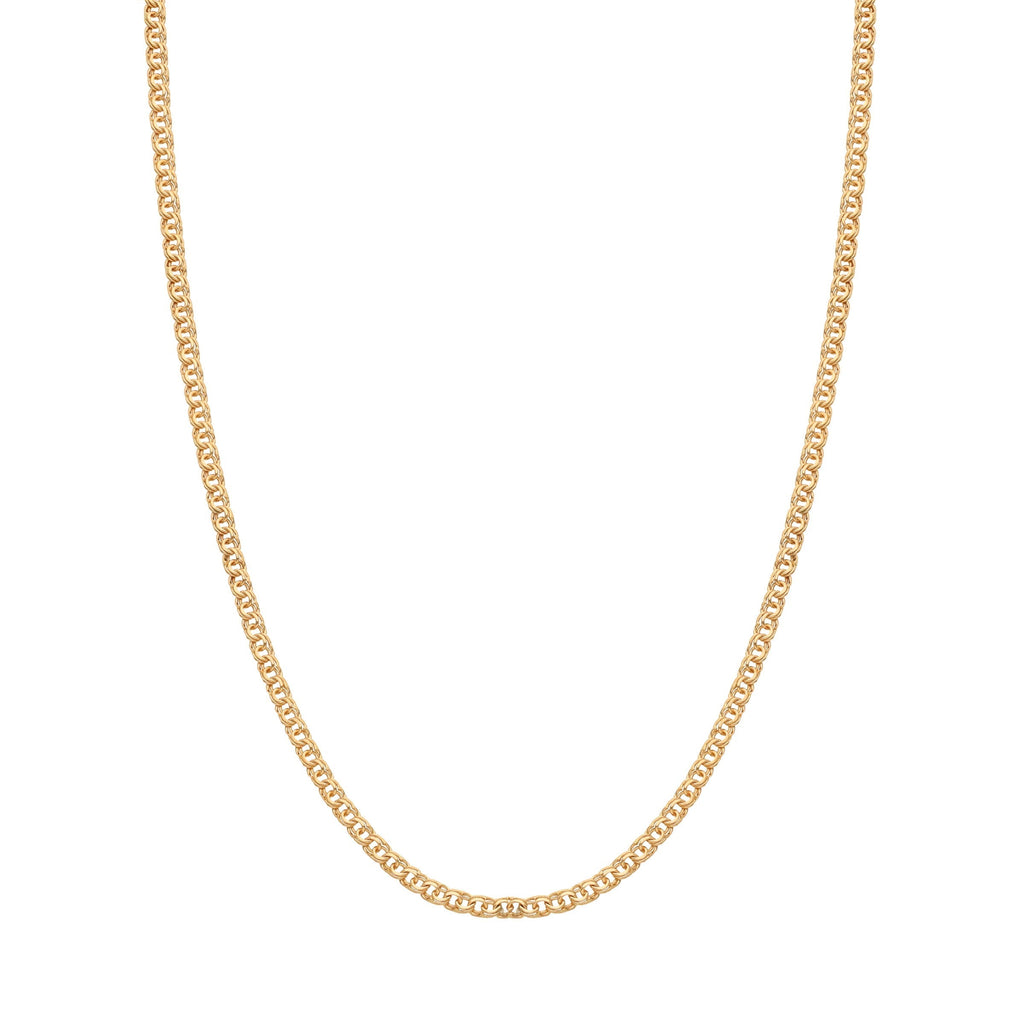 Fio Malha Friso em Ouro (45cm) Loja do Ouro