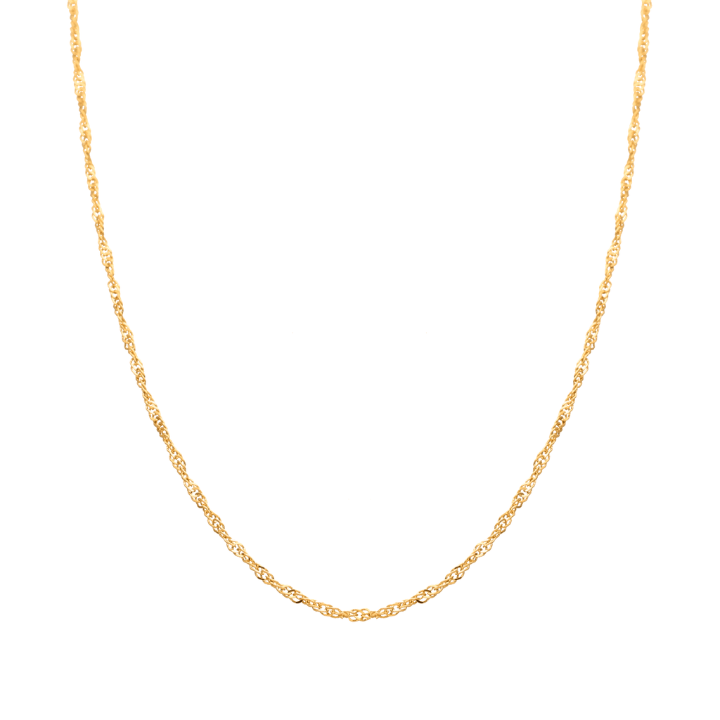 Fio Malha Singapura em Ouro (45cm) - Loja do Ouro