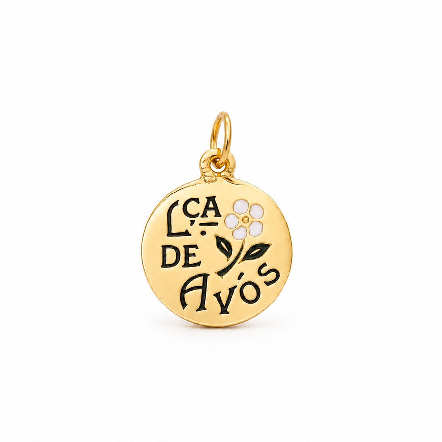 Medalha Lembrança de Avós em Ouro 19kl (1.07cm)