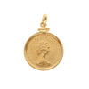 Libra Rainha Isabel II (1982) em Ouro com Aro Simples Loja do Ouro