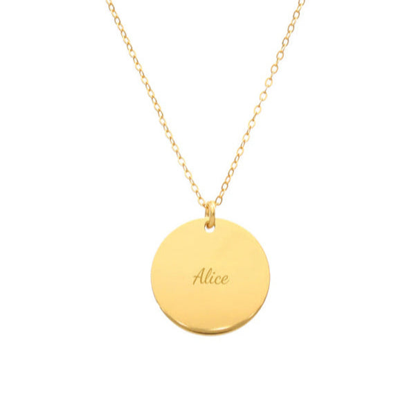 Fio em Prata Dourada, Personalizável com Nome ou Data (40cm)