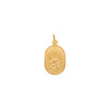 Medalha Oval em Ouro 19kl com Anjo da Guarda (1.7cm)