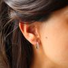 Argolas em Prata com Zircónias (1.4cm)