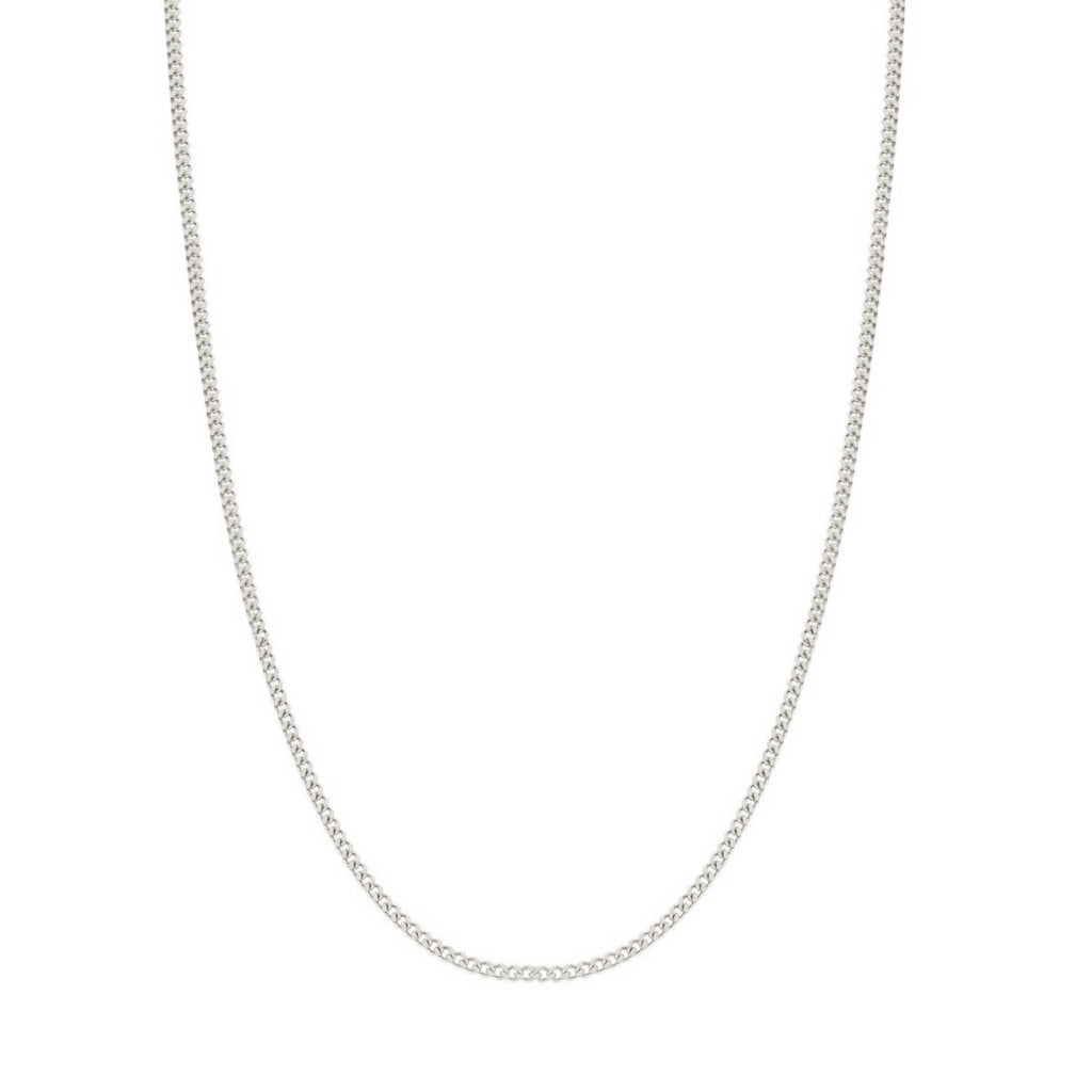 Fio Malha Barbela em Prata (60cm)