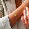Pulseira Coração de Viana em Prata Dourada