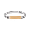 Pulseira Saturnus em Aço com Chapa Rose Gold