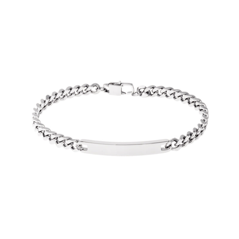 Pulseira Pegasus em Aço com Chapa Comprida