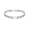 Pulseira Omega em Aço com Chapa Pequena
