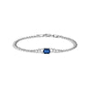 Pulseira em Prata com Zircão Azul
