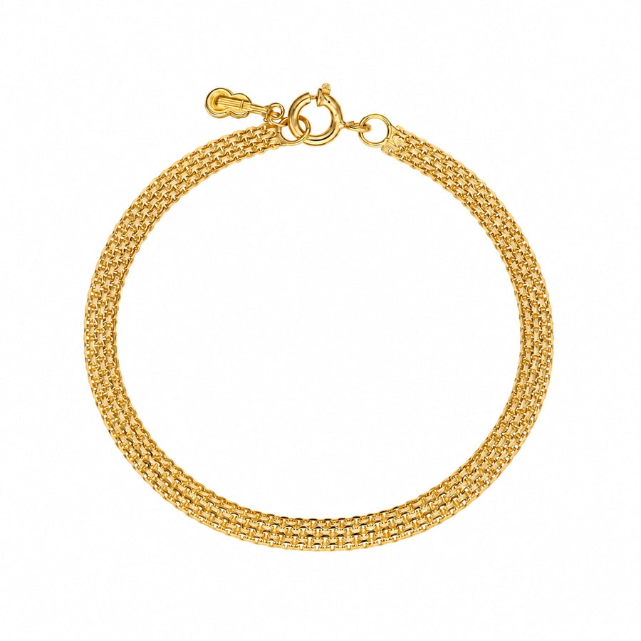 Pulseira em Ouro 19kl com Medalha Guitarra (19.5cm)