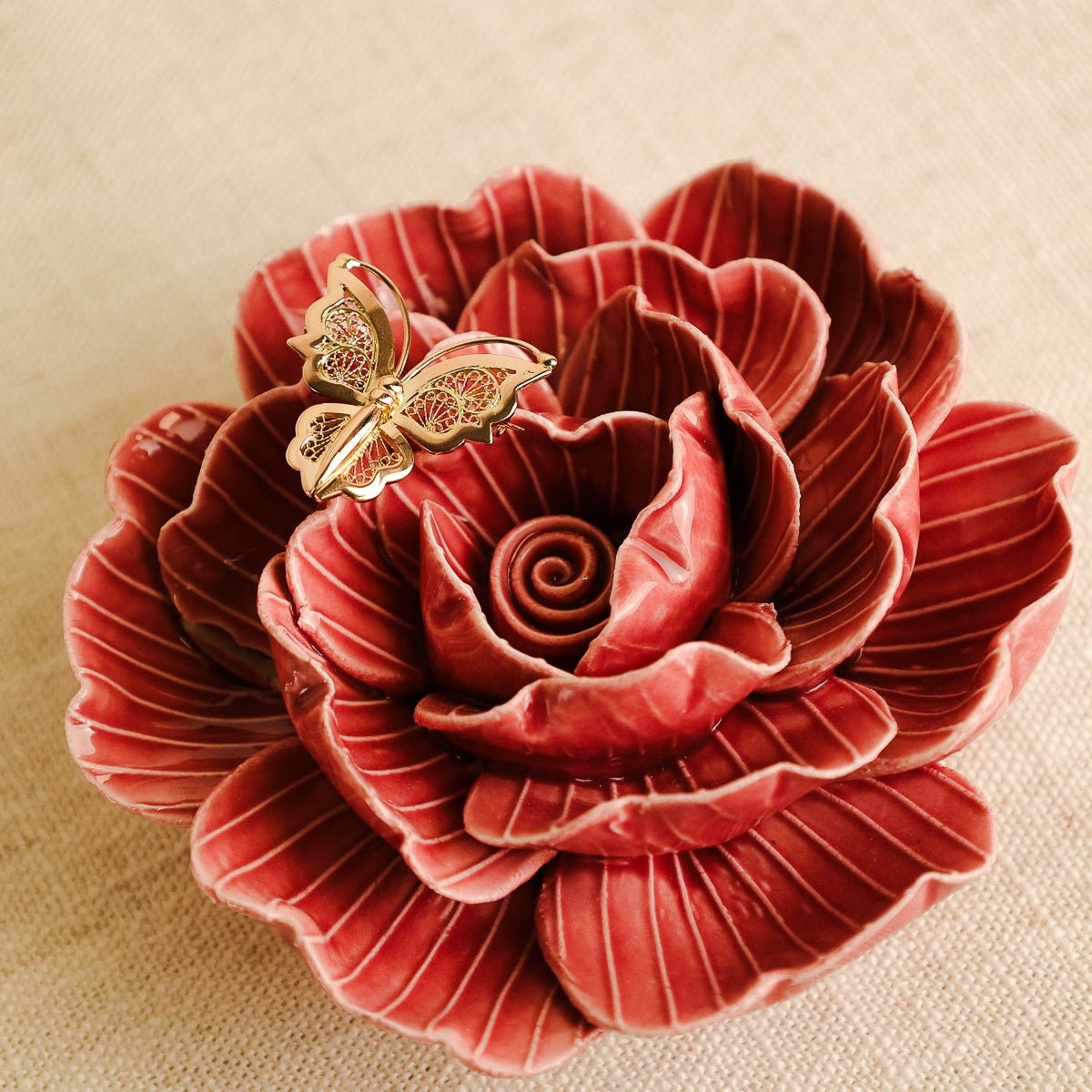 Alfinete Borbela de Filigrana em Ouro 19kl (2.6cm) - Loja do Ouro