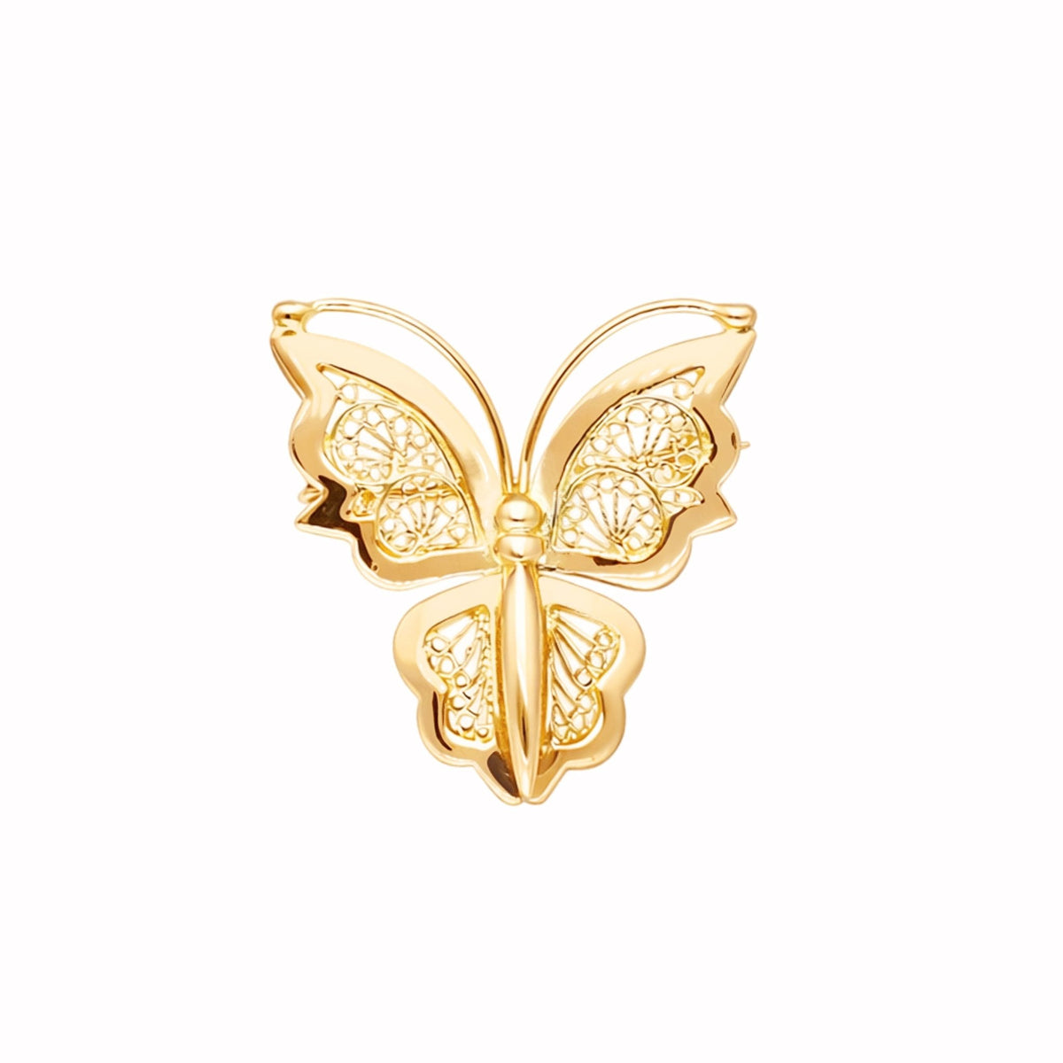 Alfinete Borbela de Filigrana em Ouro 19kl (2.6cm) - Loja do Ouro