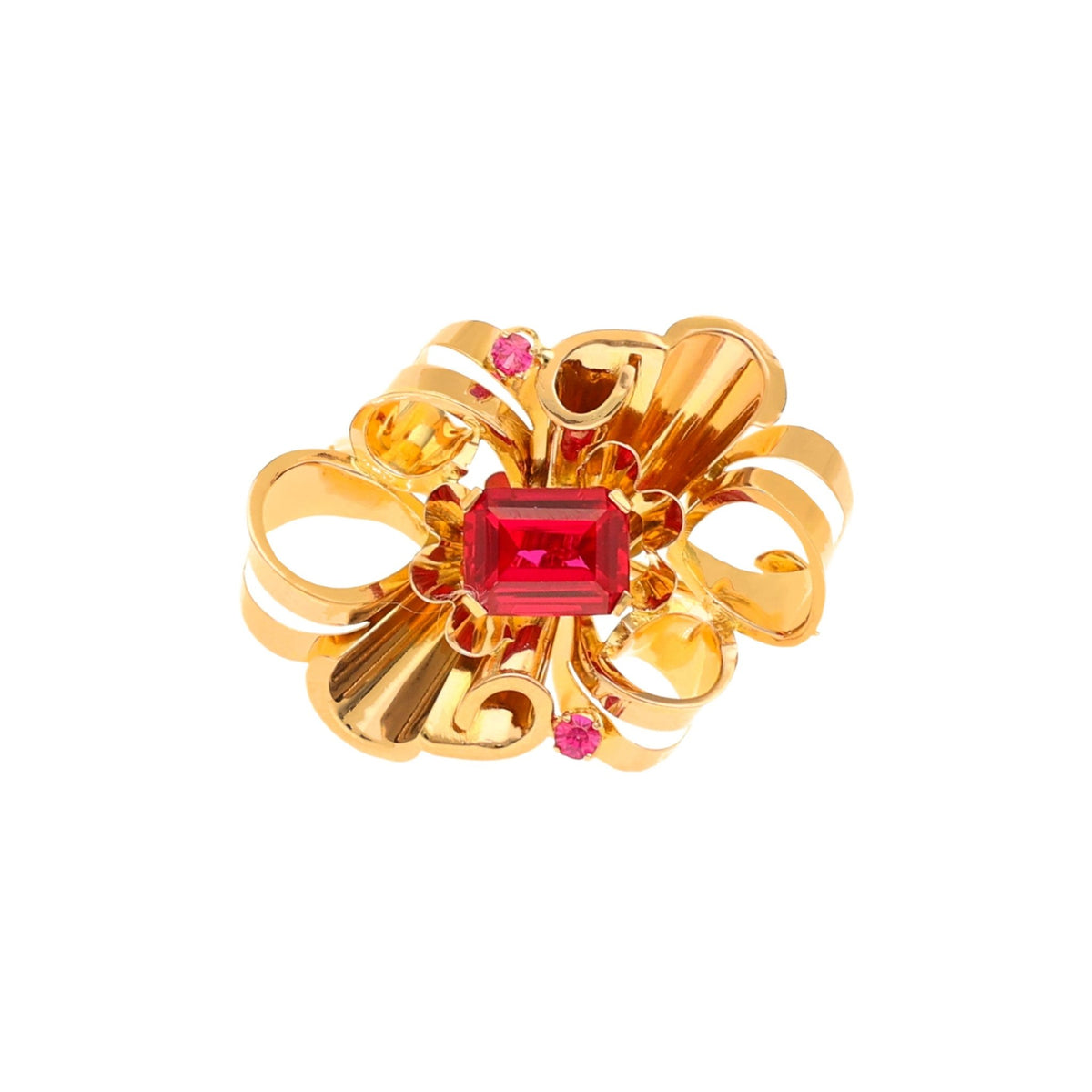 Pin de oro de 19 kl con rubí - Gold Store Premium