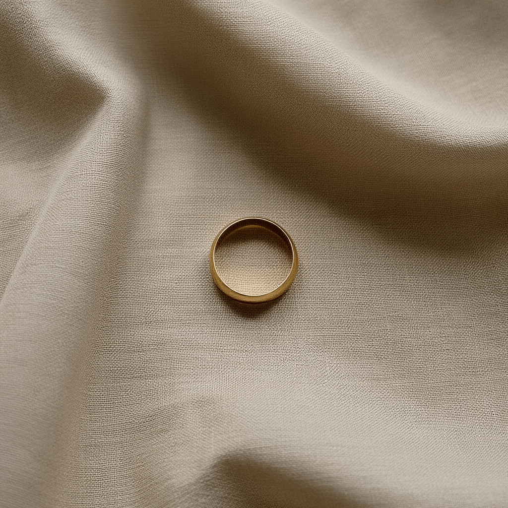 Aliança Meia Cana em Ouro 19kl - 4.5mm - Loja do Ouro