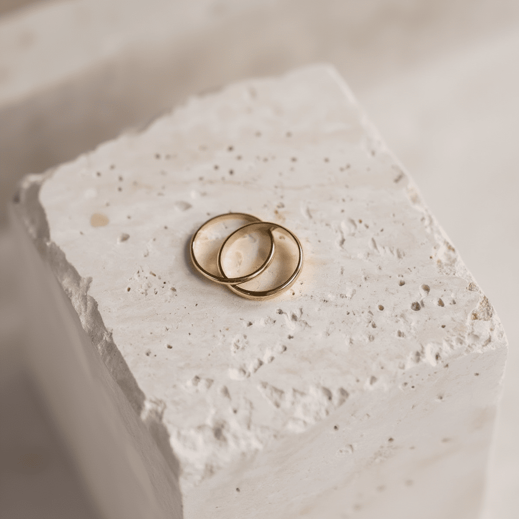 Aliança Meia Cana Fina em Ouro 19kl - 2.5mm - Loja do Ouro