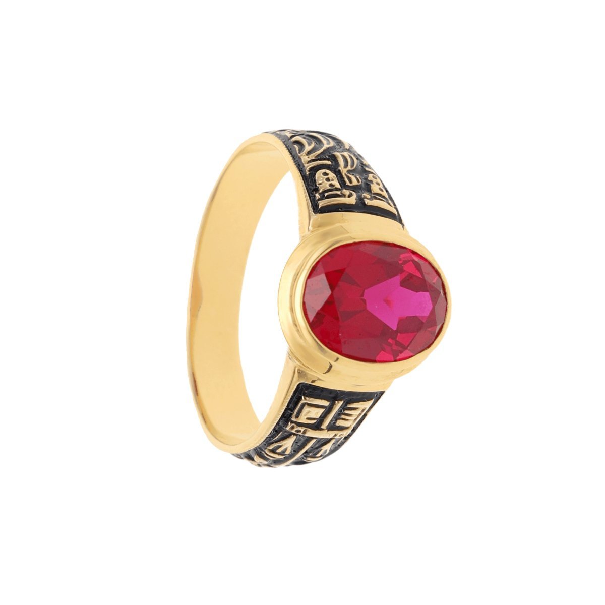 Anel de Curso em Ouro 19kl com Rubi - Faculdade Direito Lisboa (T16) - Loja do Ouro