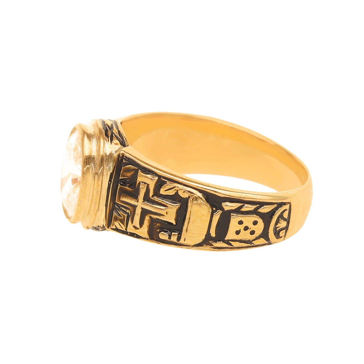Anillo de oro de 19 kl con Zircon (T12) - Gold Store Premium