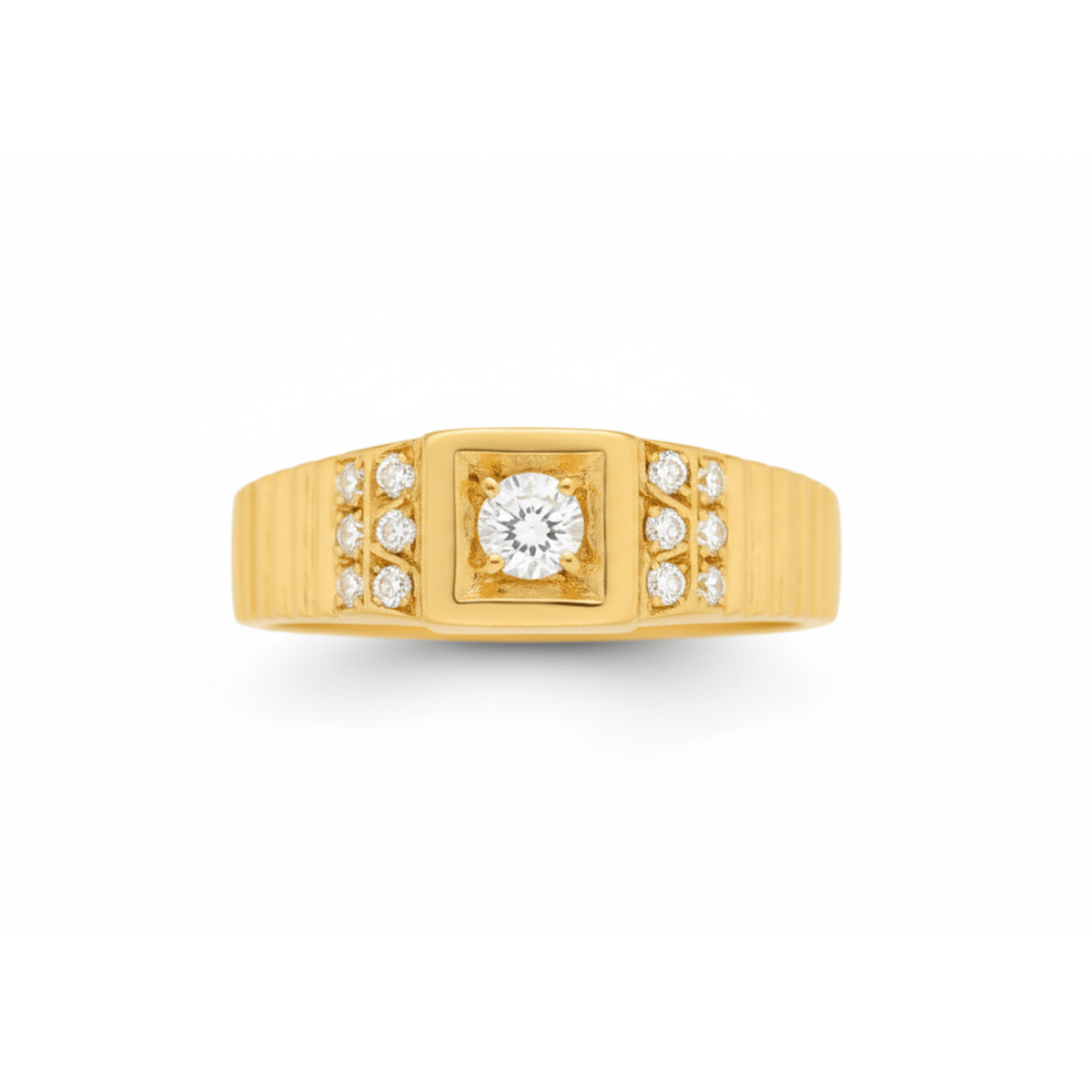 Anillo de oro de 19 kl con diamantes (T20) - Gold Store Premium