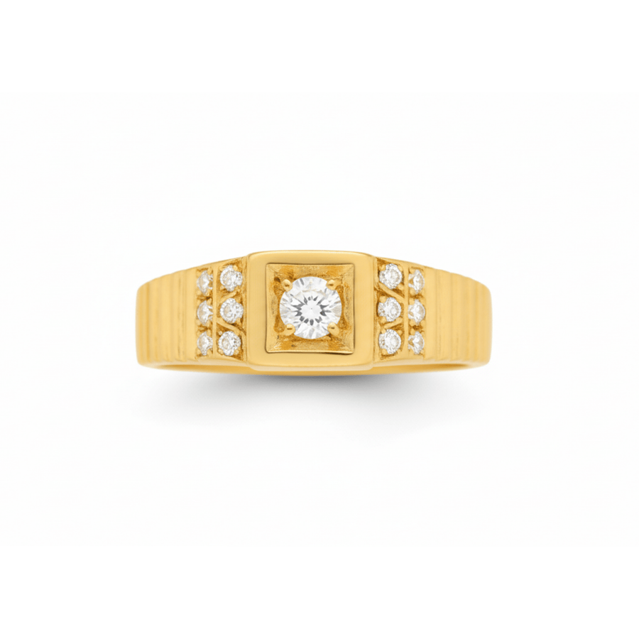 Anillo de oro de 19 kl con diamantes (T20) - Gold Store Premium