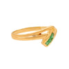 Anel em ouro com Esmeralda Verde (T15) - Loja do Ouro