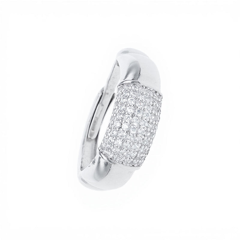 Anel em Prata com Pavê de Zircónias - Loja do Ouro