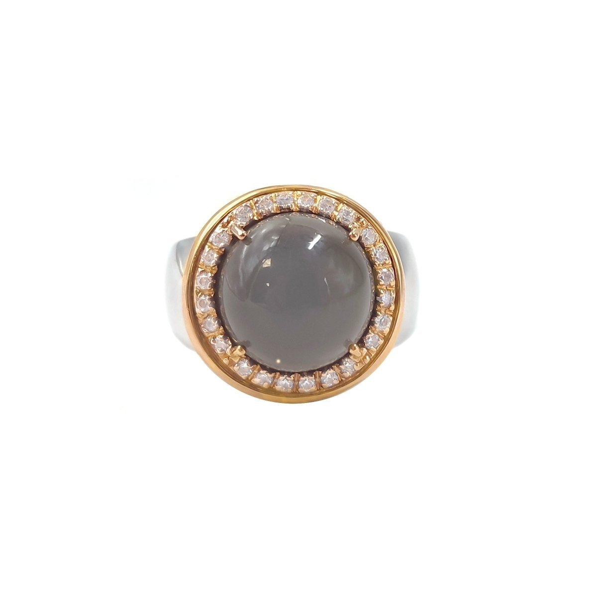 Anillo Emperatriz en oro blanco de 19 kl (T14) - Gold Store Premium