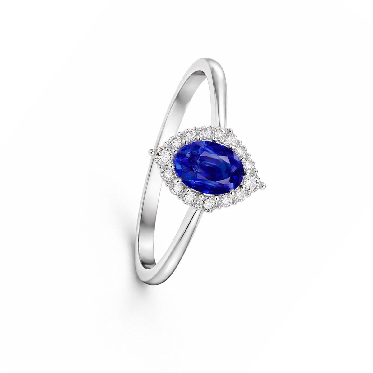 Anillo Lady Di en plata y circonia - Gold Store Premium