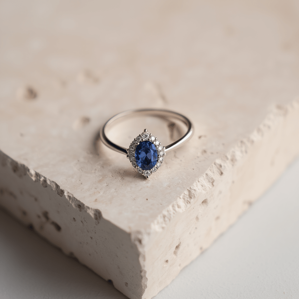 Anillo Lady Di en plata y circonia - Gold Store Premium